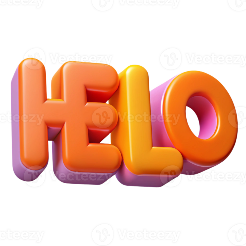 magnificent timeless Bold, sans-serif HELLO with clean lines and flat color. Scalable design Scalable Design. png