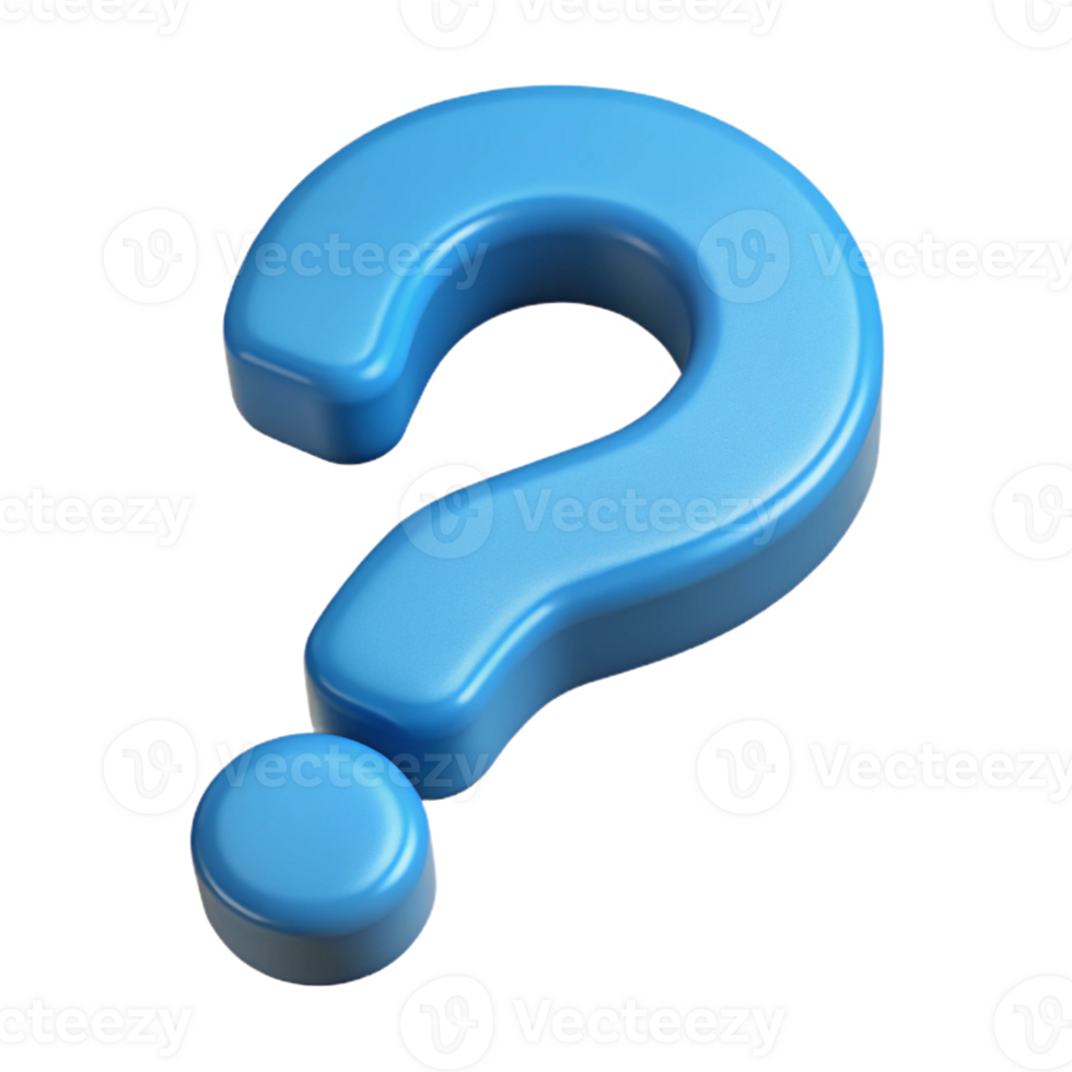 dynamic exquisite Flat color, scalable question mark with clean lines. Sharp edges Scalable Design. museum quality png