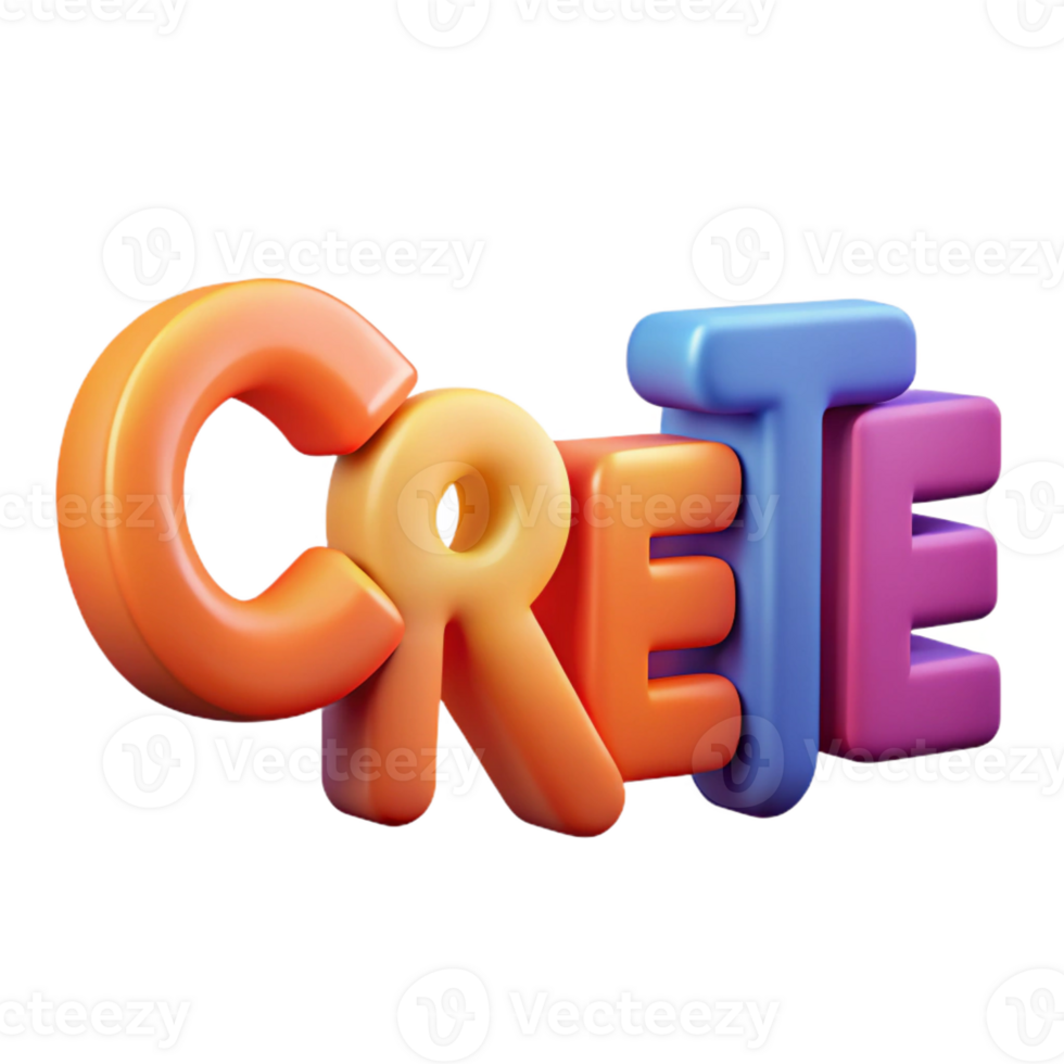memorable gothic Minimal, scalable CREATE in sans-serif with clean lines. Flat color Scalable Design. handcrafted png