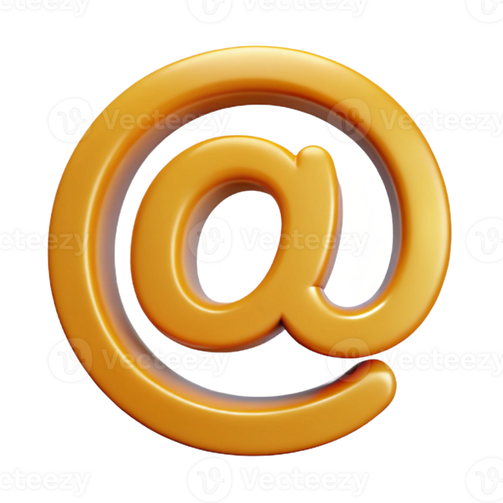 enchanting rustic Symmetrical at-symbol with crisp edges and a single-weight stroke. Minimal design Scalable Design. genuine png