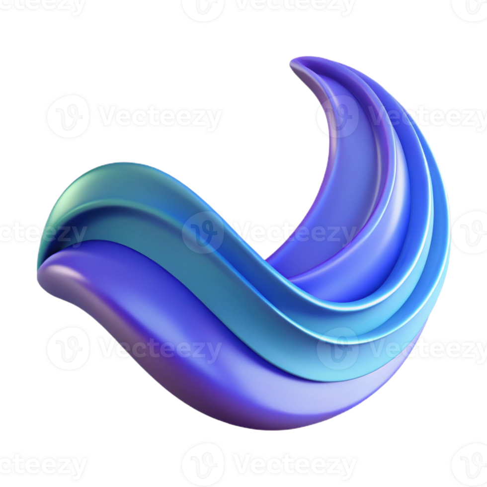 dynamic impressive Abstract wave with clean lines and sharp edges. Flat color, scalable Design. perfect clarity png