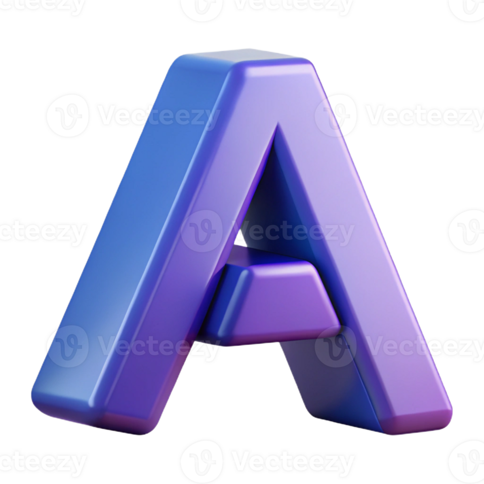 beautiful rustic Letter A composed of geometric shapes. Crisp edges, flat color, scalable Design. ultra HD png
