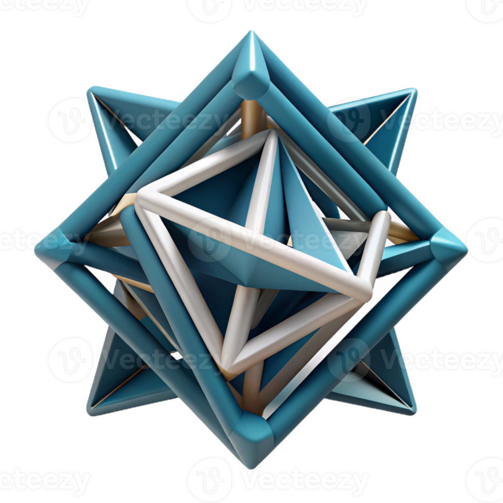 exceptional impressionist Abstract composition of interconnected lines and sharp angles. Clean lines, flat color Scalable Design. authentic png