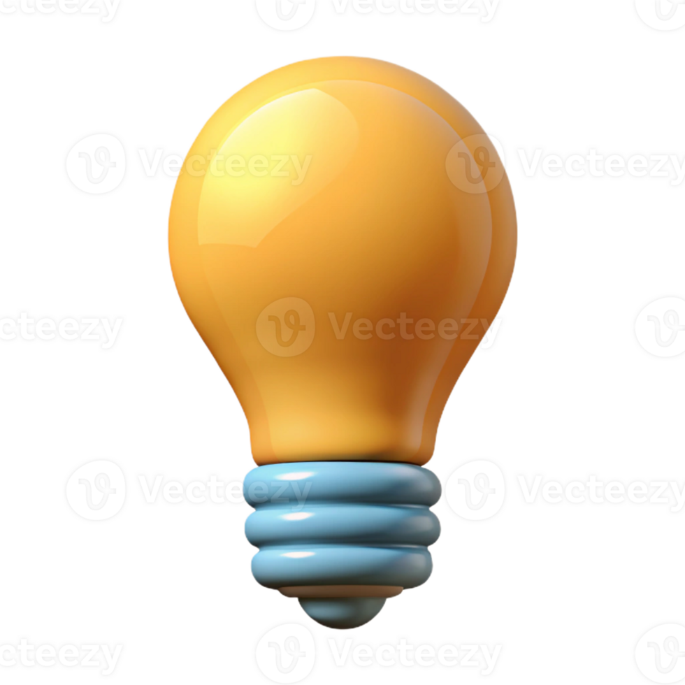 inspired surreal Single-weight stroke outline of a lightbulb. Minimal, flat color, scalable design Scalable Design. high resolution png