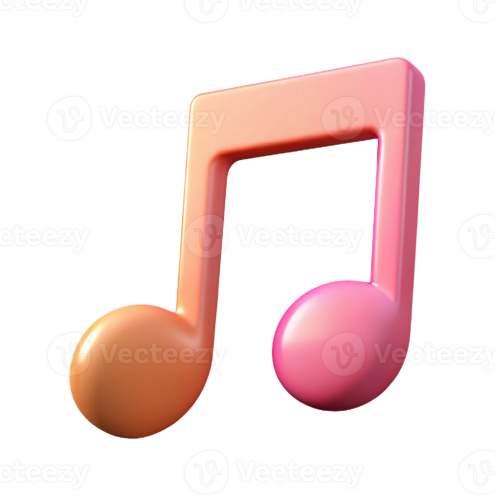 radiant avant-garde Minimal representation of a music note. Single-weight stroke, flat color Scalable Design. masterfully captured png