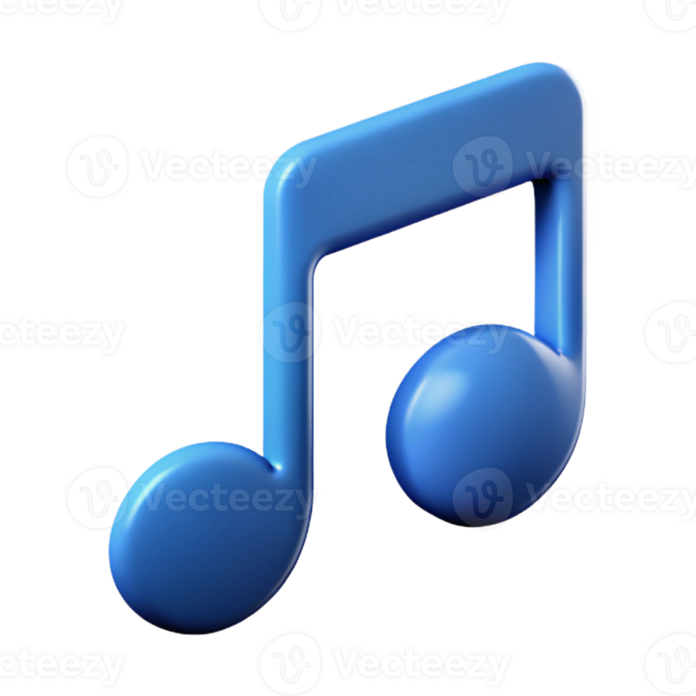 dazzling nostalgic mid-century Minimal representation of a music note. Single-weight stroke, flat color Scalable Design. studio quality png