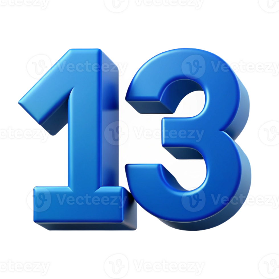 dramatic elegant Geometric numerals with clean lines and flat blue color. Crisp edges. Scalable design Scalable Design. sharp png
