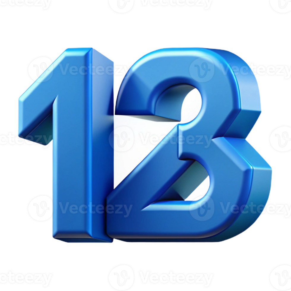 gorgeous mysterious mid-century Geometric numerals with clean lines and flat blue color. Crisp edges. Scalable design Scalable Design. ultra HD png