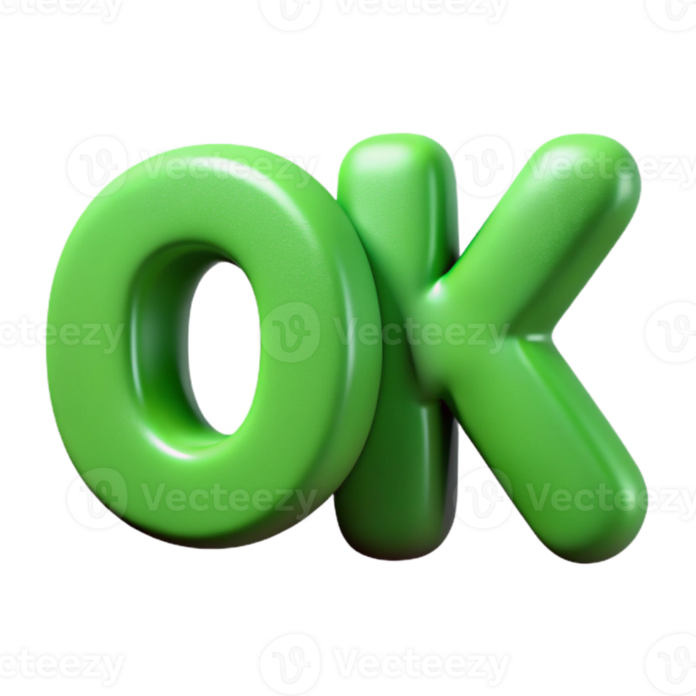 breathtaking mysterious tropical Single-weight stroke, scalable OK in a rounded sans-serif font. Flat green. Minimal Scalable Design. ultra HD png