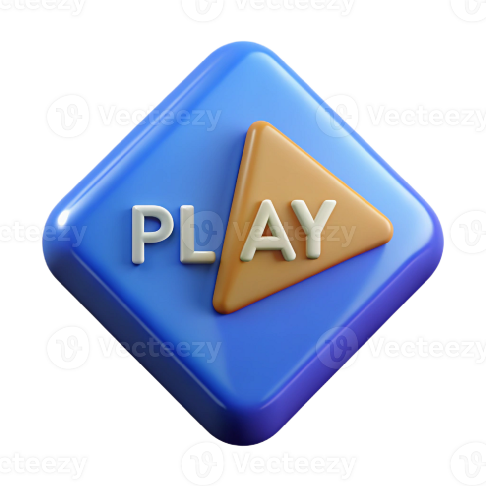 sought-after renaissance Flat color, geometric PLAY icon with sharp edges. Minimal design. scalable Design. 8K png