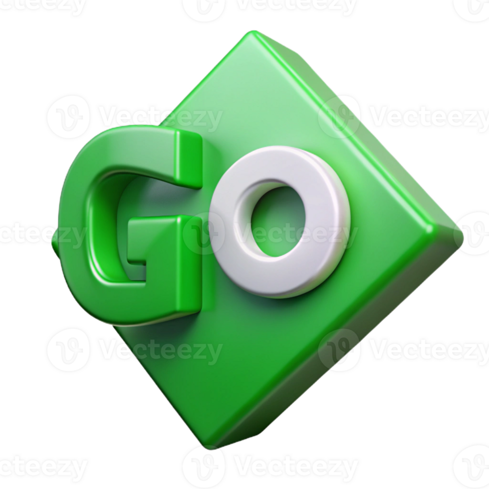 dramatic glorious Geometric GO arrow with a flat green color and single-weight stroke. Clean lines. Scalable design Scalable Design. gallery standard png