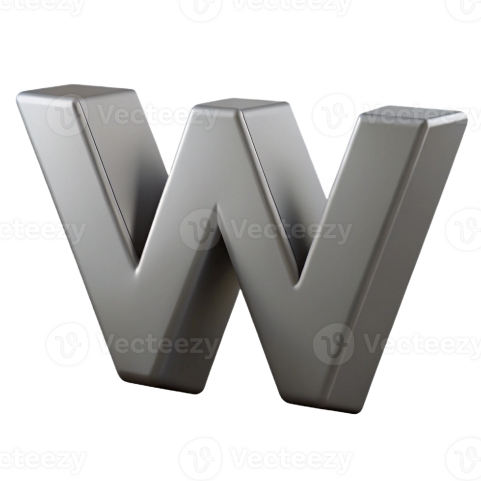 majestic ethereal art deco Minimal, geometric W with crisp edges and flat gray color. scalable Design. genuine png