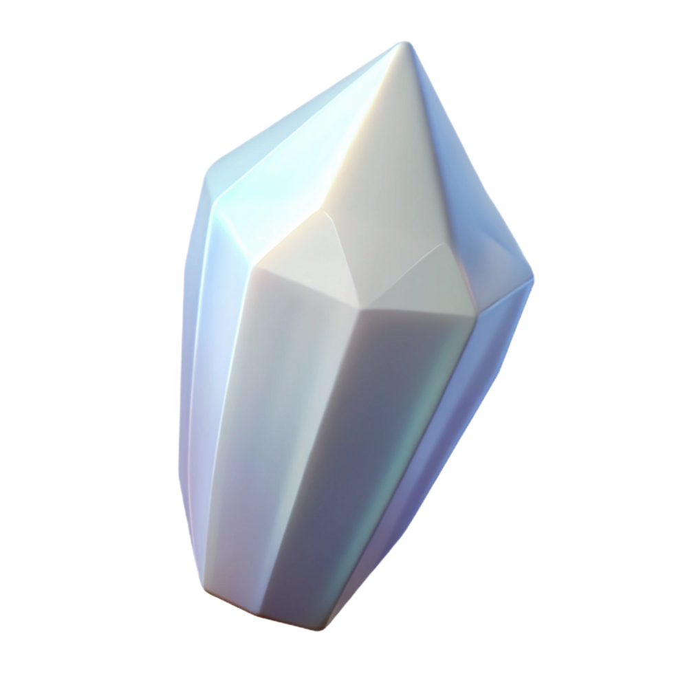 captivating peaceful baroque Concept art style, isolated cutout of a single, smooth, white quartz crystal with Transparent Background crisp png