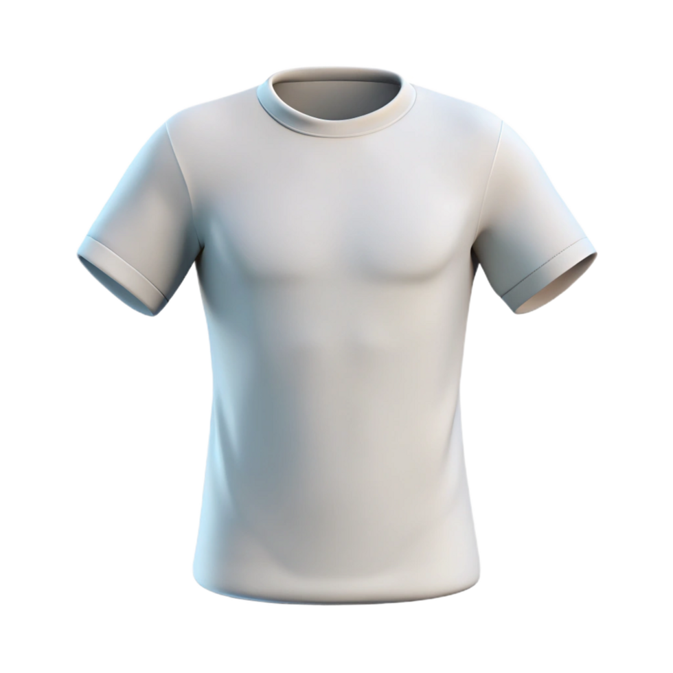 breathtaking memorable Professional render of a single white cotton t-shirt, hyper-specific, isolated cutout with Transparent Background png