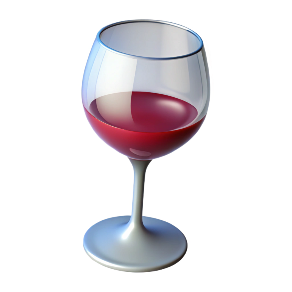 dramatic vintage Hyper-specific, isolated cutout, single wine glass, empty, professional render with Transparent Background museum quality png