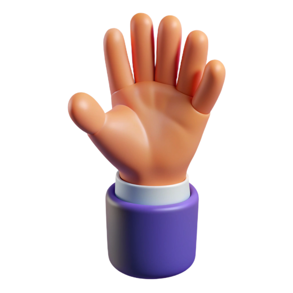 beautiful abstract Hyper-specific professional render of an isolated cutout, concept art style, single stylized human hand reaching out with Transparent Background studio quality png