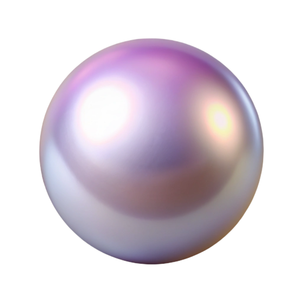 alluring energetic rustic Concept art style, isolated cutout of a single, smooth, round pearl with Transparent Background crisp png
