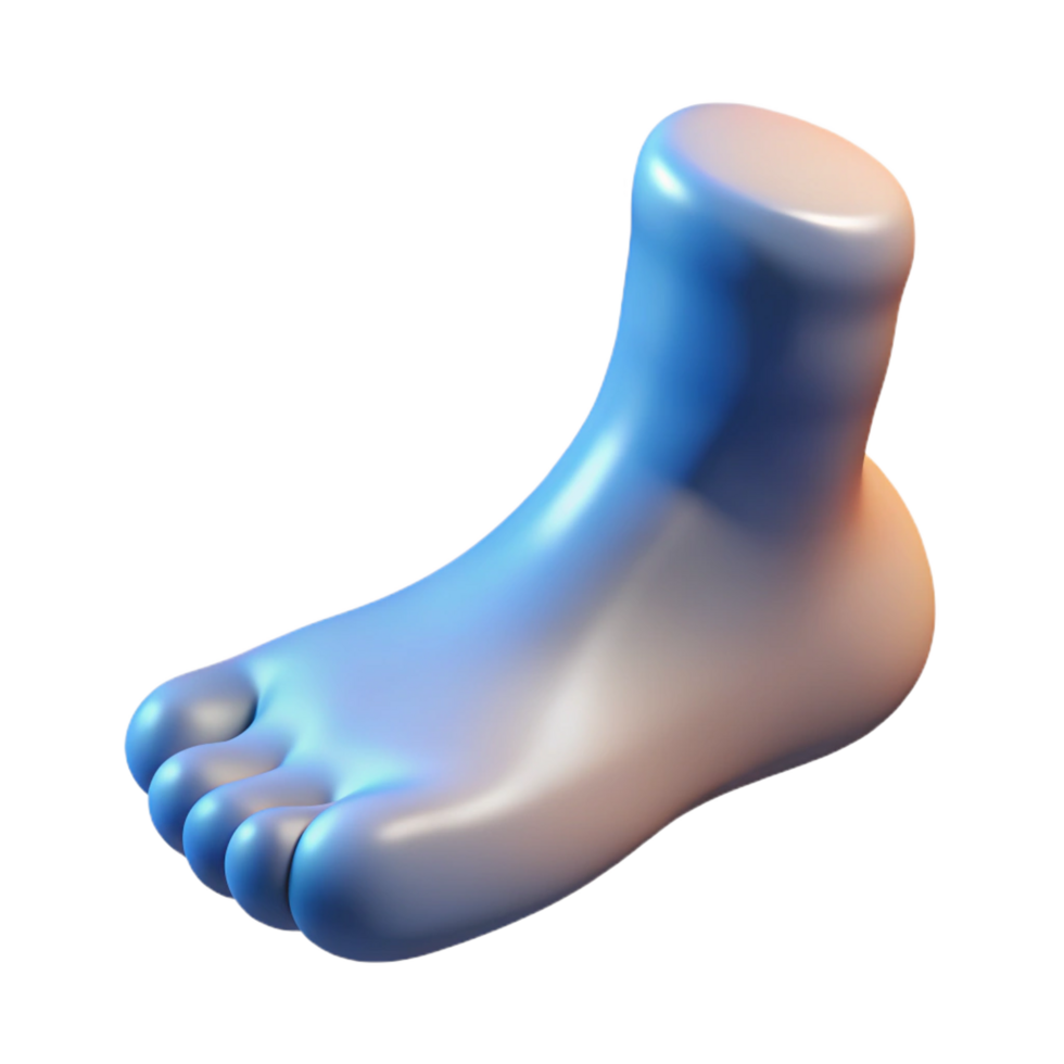 breathtaking peaceful organic Human foot with Transparent Background studio quality png