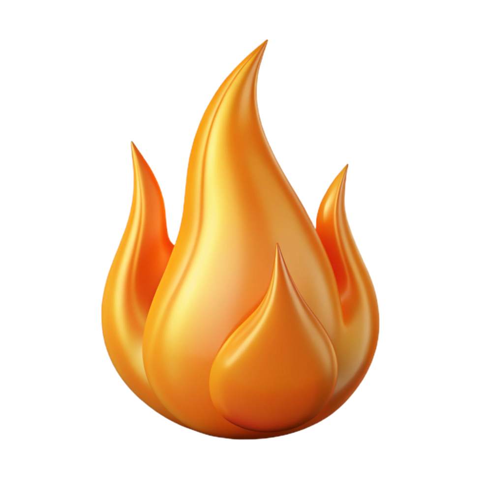 energetic extraordinary Concept art style, isolated cutout of a single, burning, stylized flame with fractal edges with Transparent Background expertly shot png