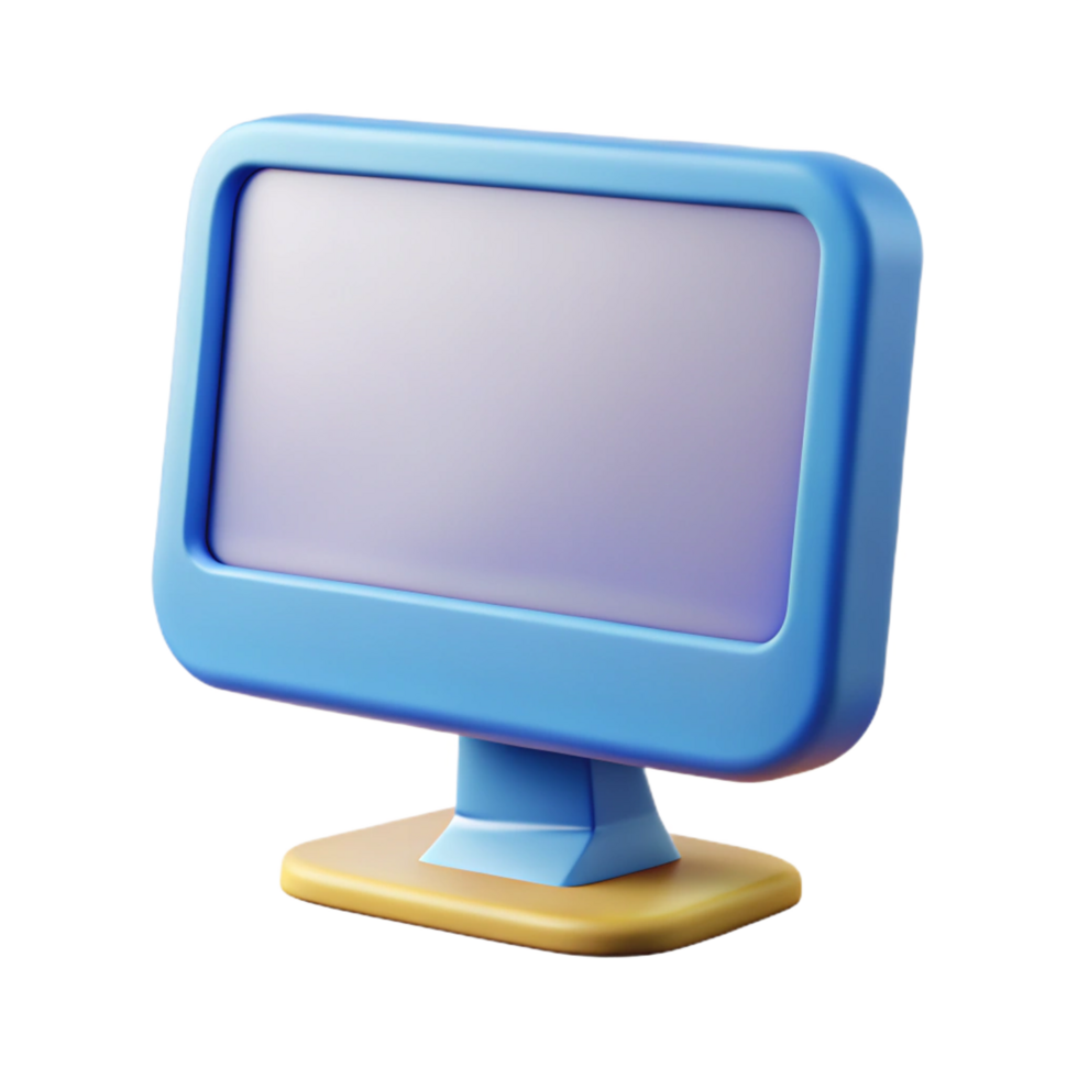 bold majestic Computer monitor with Transparent Background high quality png