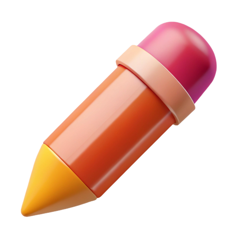 dynamic dramatic Hyper-specific photorealistic isolated cutout of a single crayon with Transparent Background flawless png