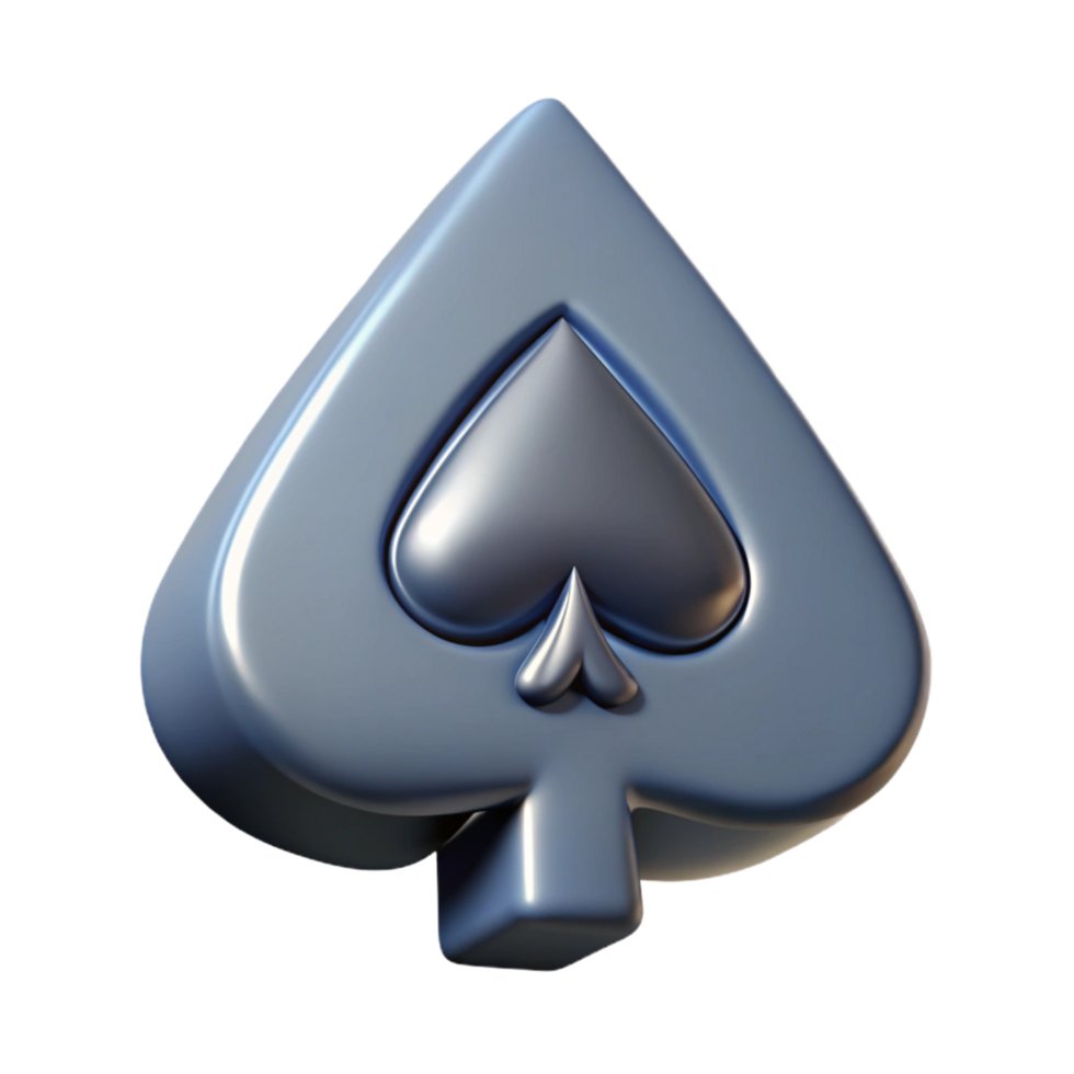 breathtaking whimsical nordic A single, stylized playing card Ace of Spades, with Transparent Background gallery standard png