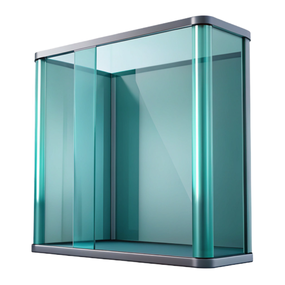 celebrated traditional Glass curtain wall panel, with Transparent Background expertly shot png