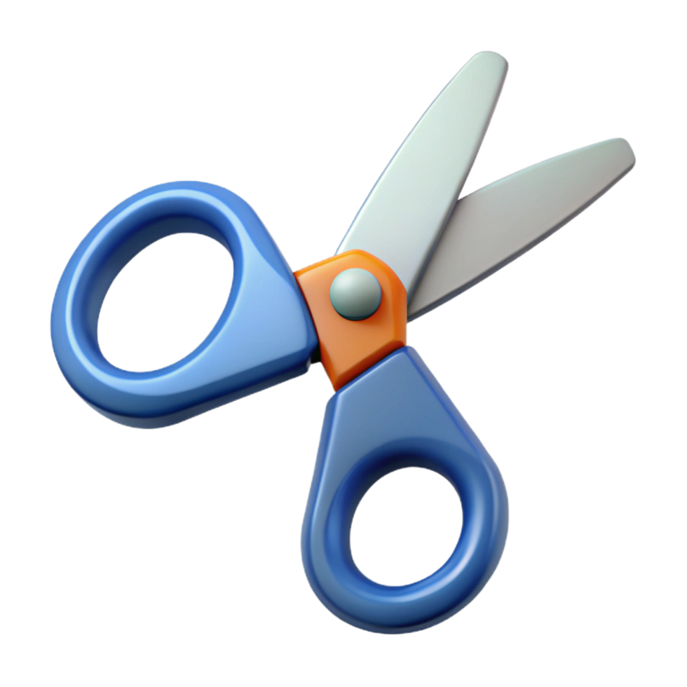 beautiful remarkable A pair of scissors, open and sharp with Transparent Background png