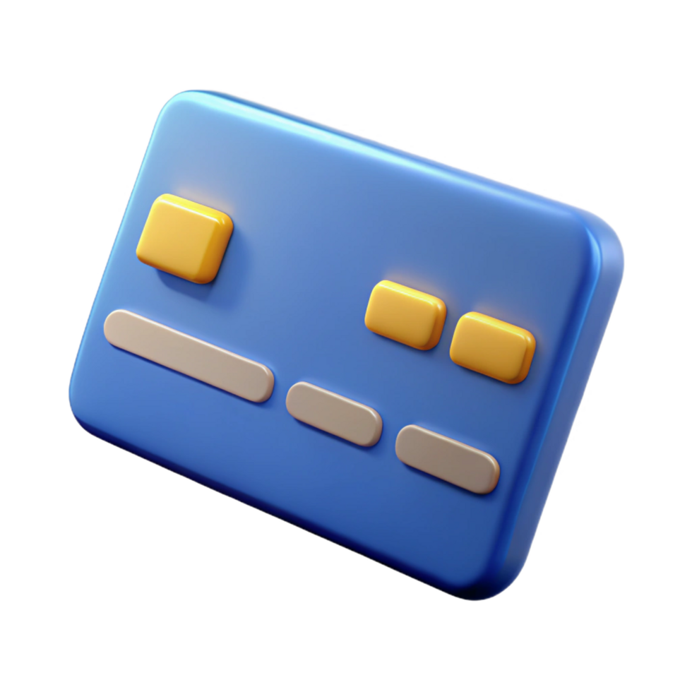 exemplary classic Ultra-detailed professional render of a single credit card, isolated cutout with Transparent Background 8K png