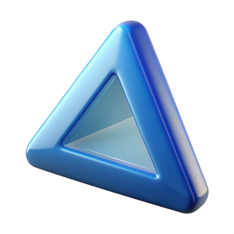 beautiful signature Triangle shape with Transparent Background png
