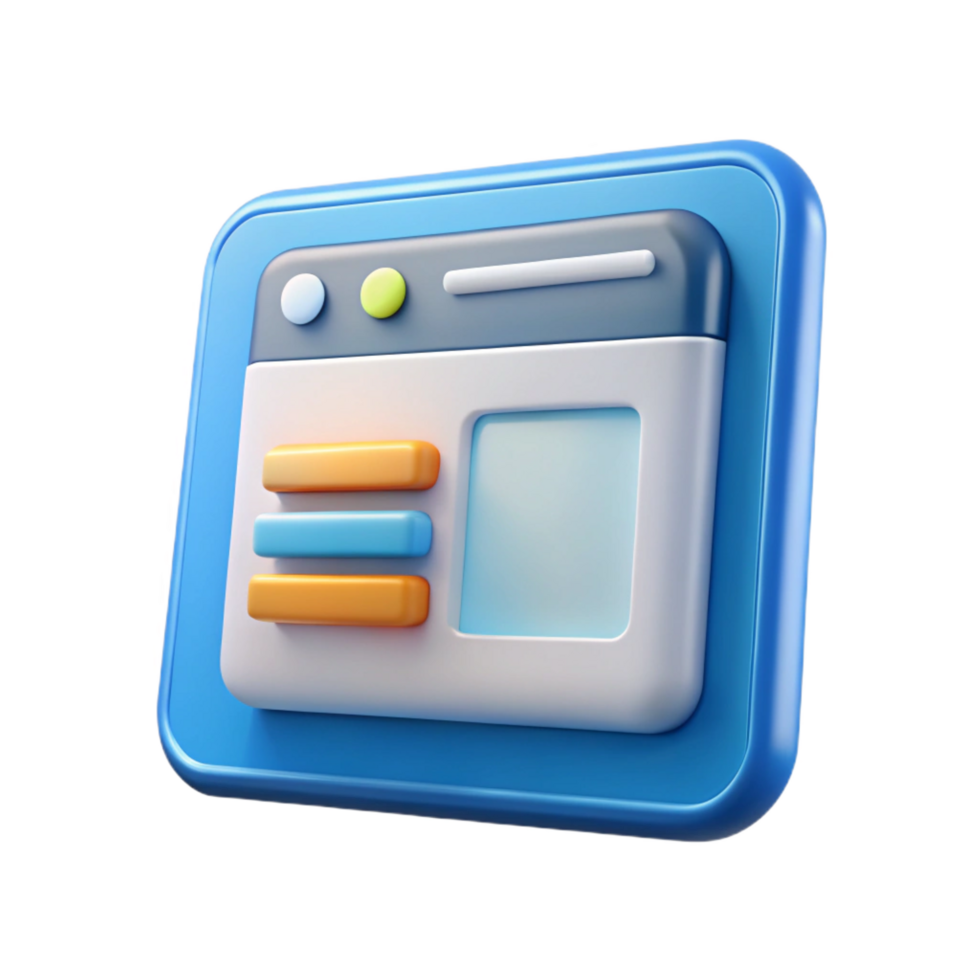 alluring tranquil art deco Tablet computer displaying a website with Transparent Background professional png