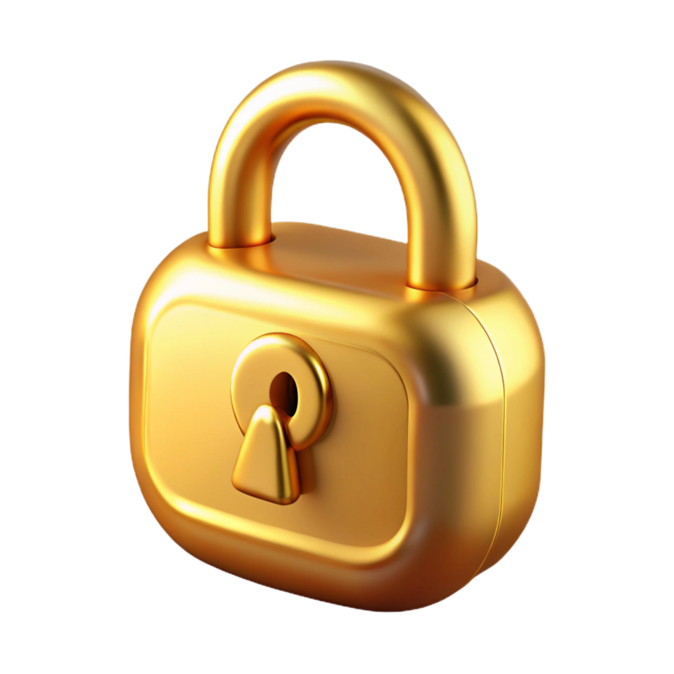 dramatic minimalist Ultra-detailed, professional render of a single Golden Fleece lock, shimmering, isolated cutout with Transparent Background handcrafted png
