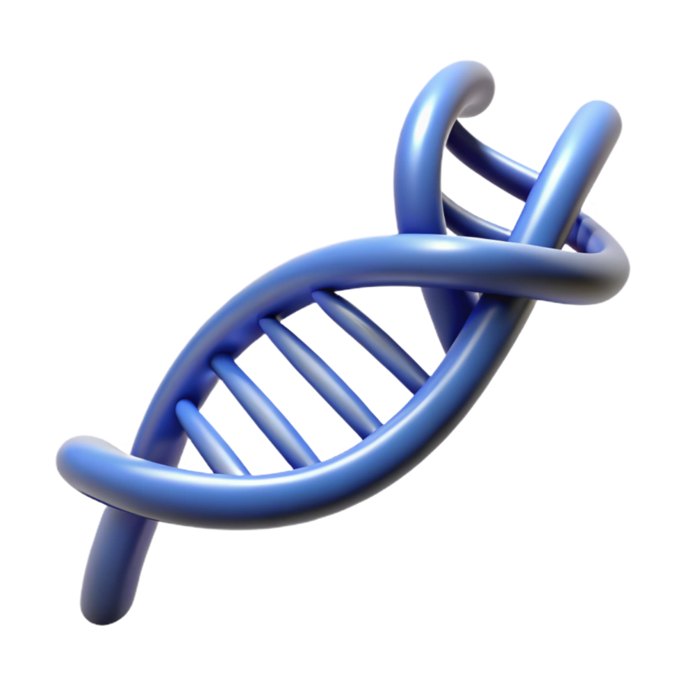 breathtaking exceptional Ultra-detailed, isolated cutout of a single, perfectly formed, DNA double helix, professional render with Transparent Background png