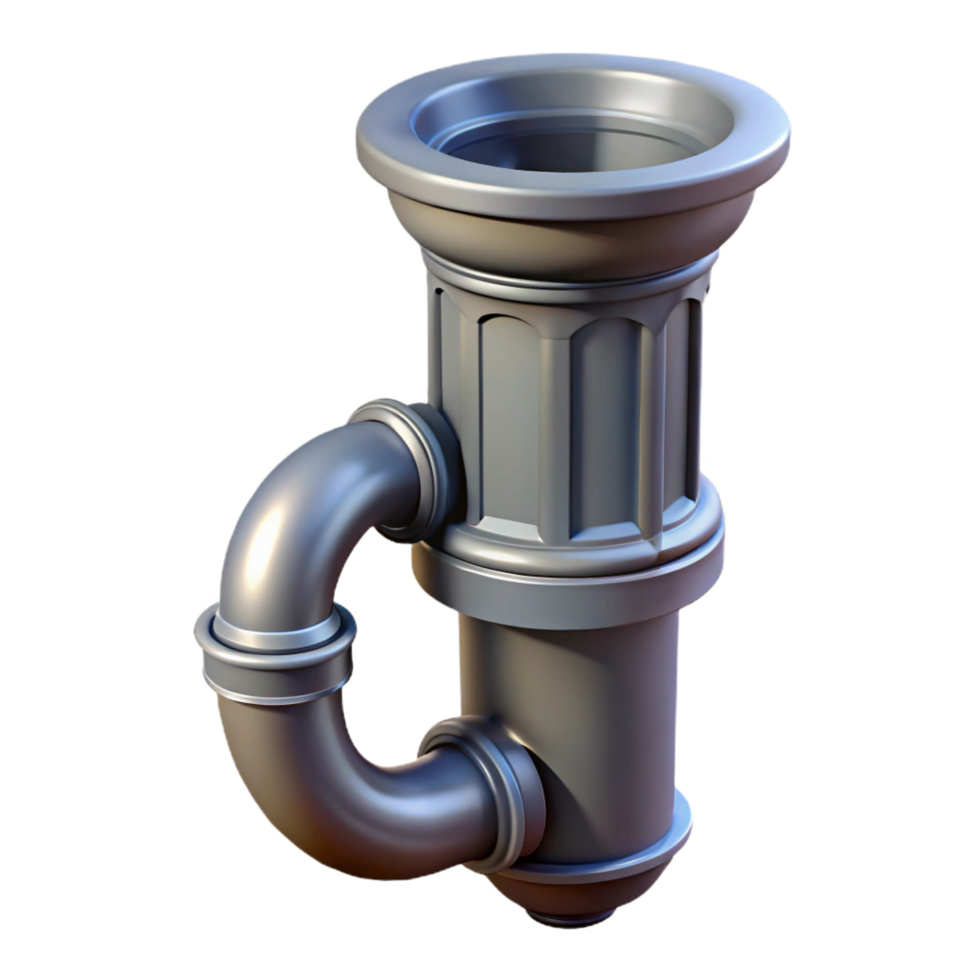 breathtaking exemplary Victorian cast iron drainpipe, with Transparent Background png