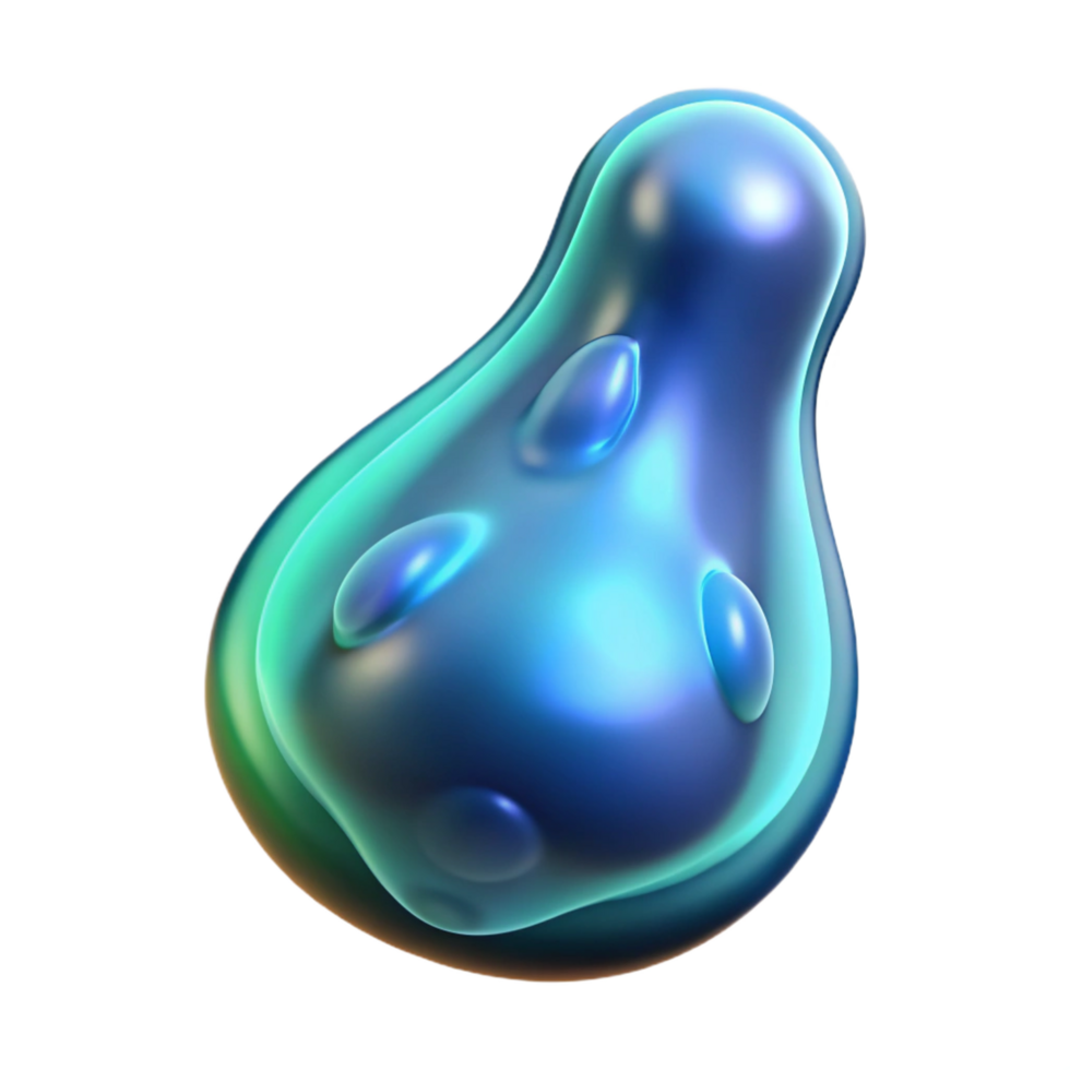 calm captivating Ultra-detailed, photorealistic, hyper-specific render of an isolated cutout of a single, bioluminescent space plankton with Transparent Background detailed png