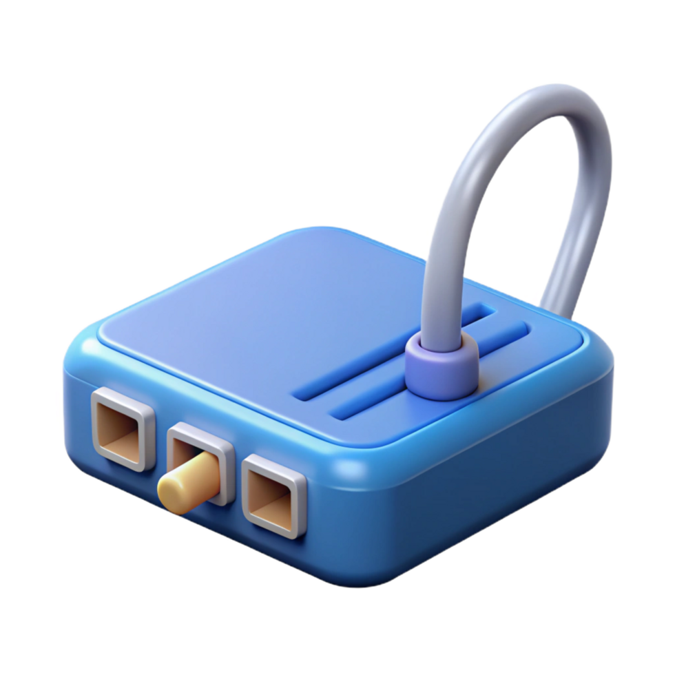 breathtaking ethereal industrial Modem with ethernet cable connected with Transparent Background luxury png