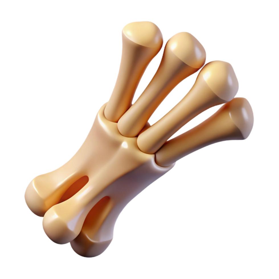 dramatic quintessential Professional render of a biomechanical primate finger bone, photorealistic, ultra-detailed, hyper-specific, isolated cutout with Transparent Background png