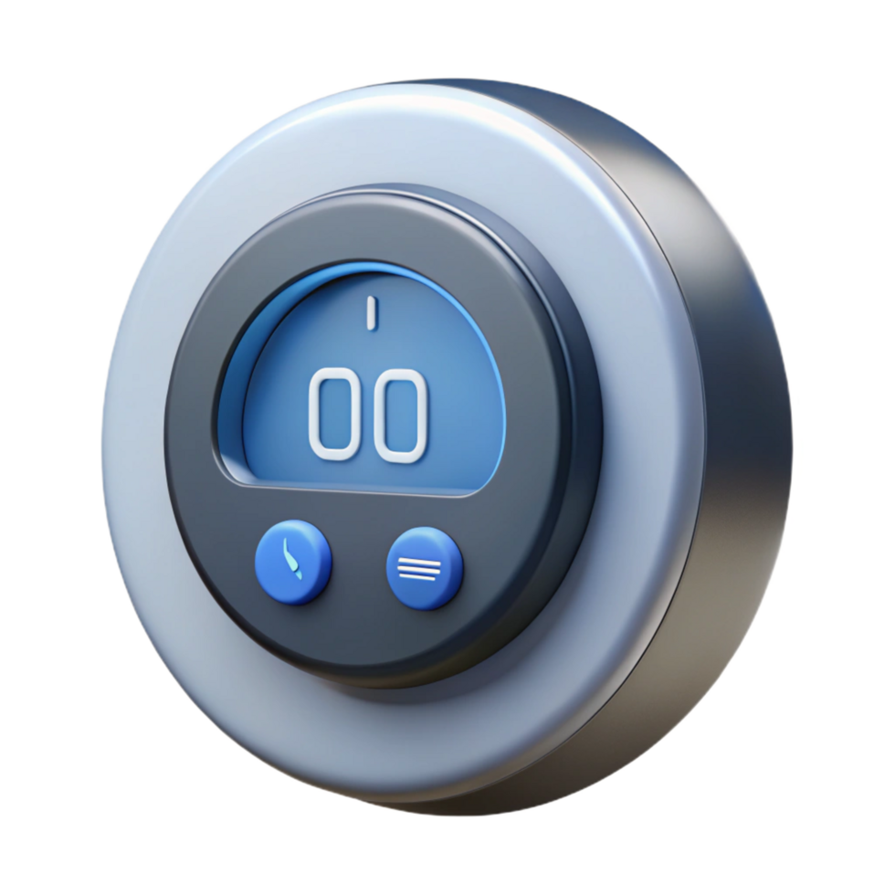 dynamic radiant Smart thermostat with Transparent Background museum quality png