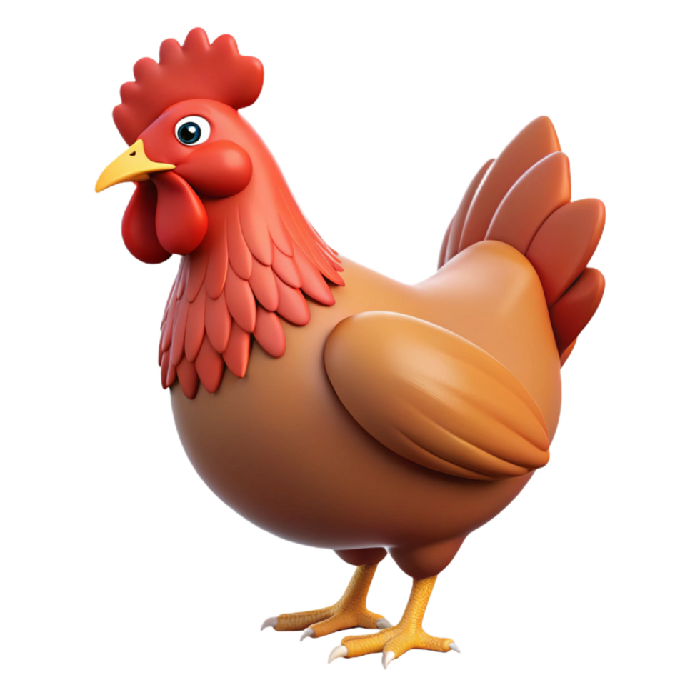 acclaimed elegant Chicken, Rhode Island Red, hen, clucking with Transparent Background luxury png