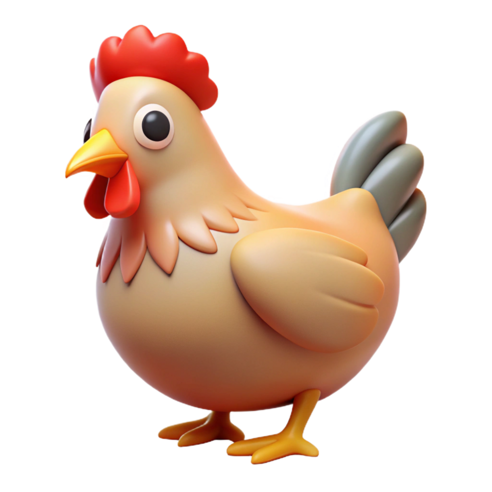 calm hypnotic A chicken with Transparent Background elite png