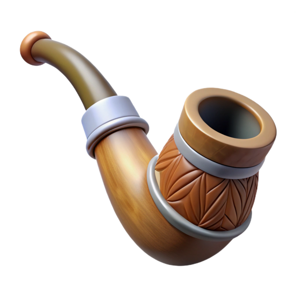 dramatic exceptional Hyper-specific professional render of a tribal ceremonial pipe carved from soapstone with Transparent Background png