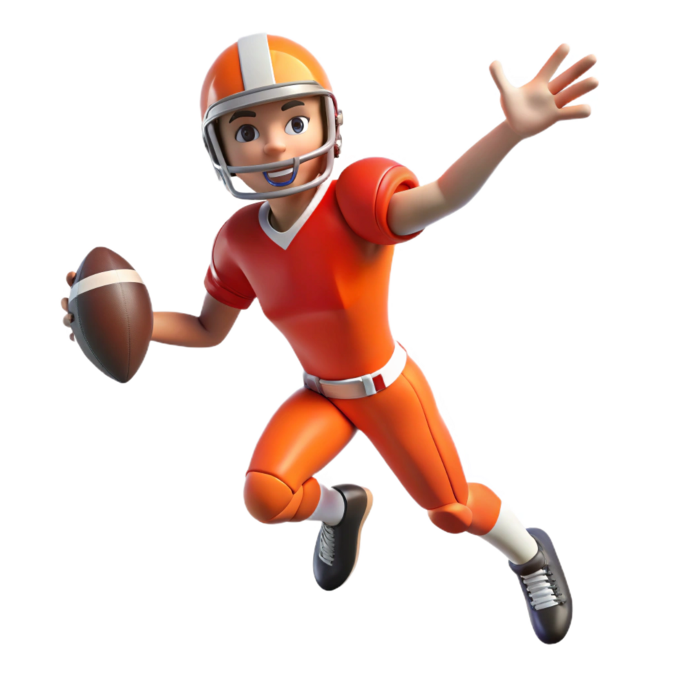 captivating mysterious nordic Football player, throwing, with Transparent Background 8K png