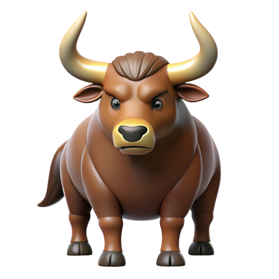 dramatic surreal Minotaur, bull-headed monster, with Transparent Background museum quality png