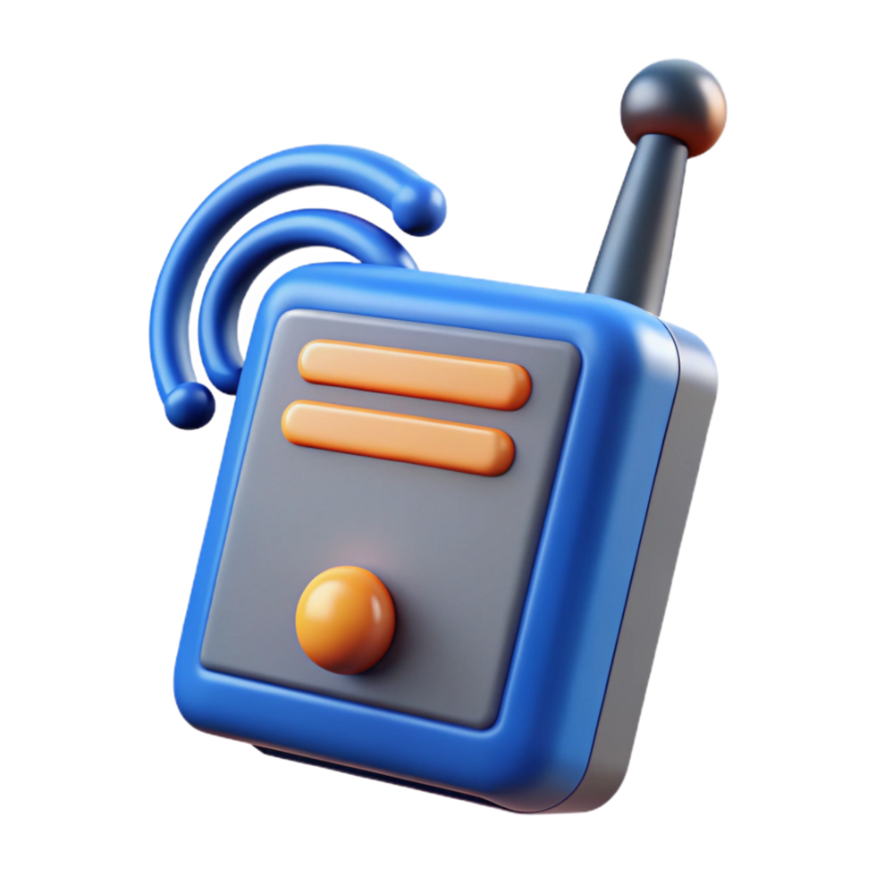 dynamic splendid High-tech communication device with retractable antenna with Transparent Background authentic png