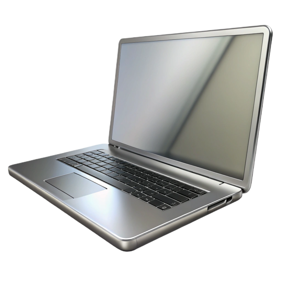 bold wonderful A sleek, silver laptop computer, closed with Transparent Background original png