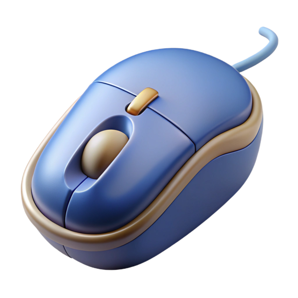 distinguished geometric A computer mouse with a scroll wheel with Transparent Background original png