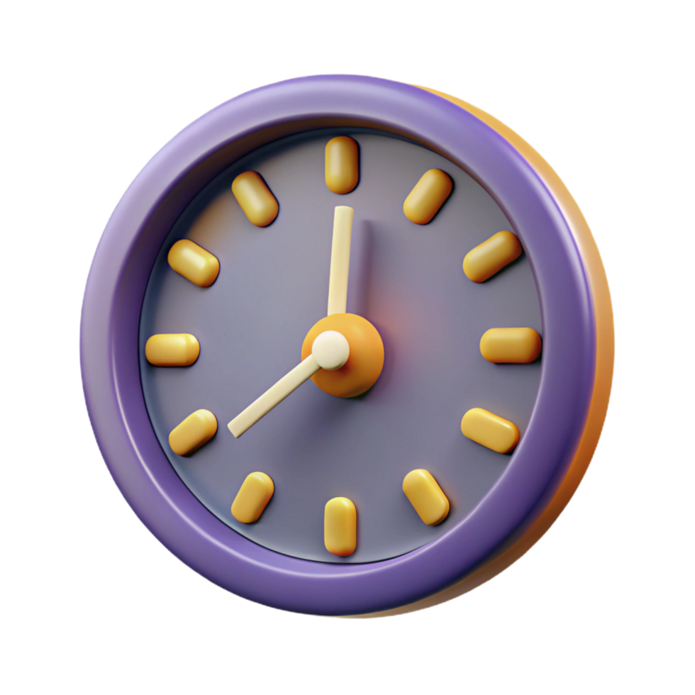 elegant dreamy modern A clock face, roman numerals, abstract hands with Transparent Background fine detail png