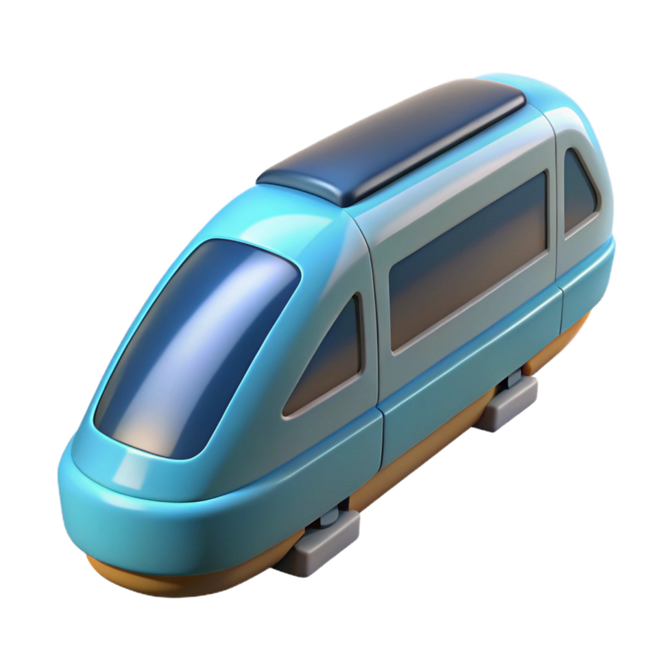 alluring signature Hyper-specific, concept art style, isolated cutout of a single, magnetic levitation train carriage with Transparent Background png