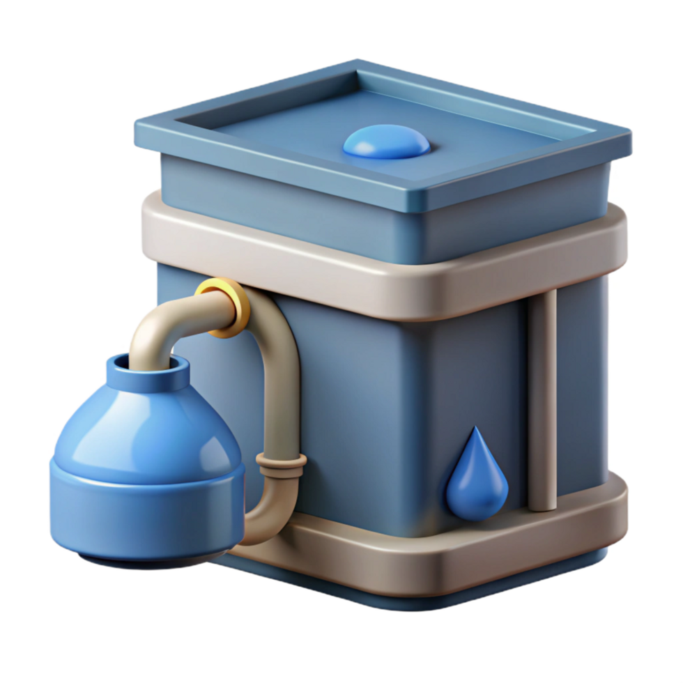 breathtaking tropical Rainwater harvesting system, gutter, sustainable design with Transparent Background impeccable png