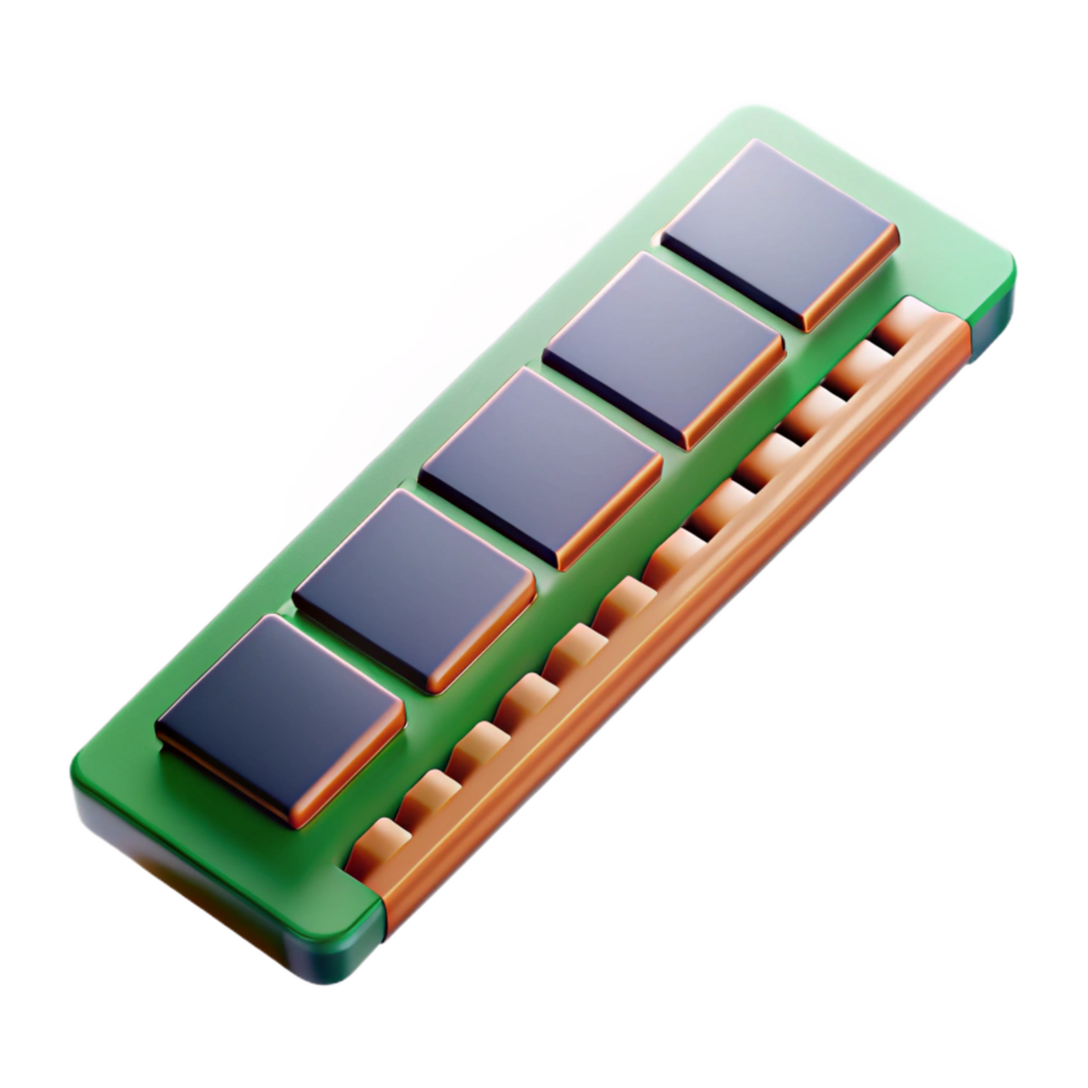 acclaimed urban A RAM stick, memory module with Transparent Background flawless png